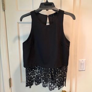 Mixology Black Sleeveless Top by Decker